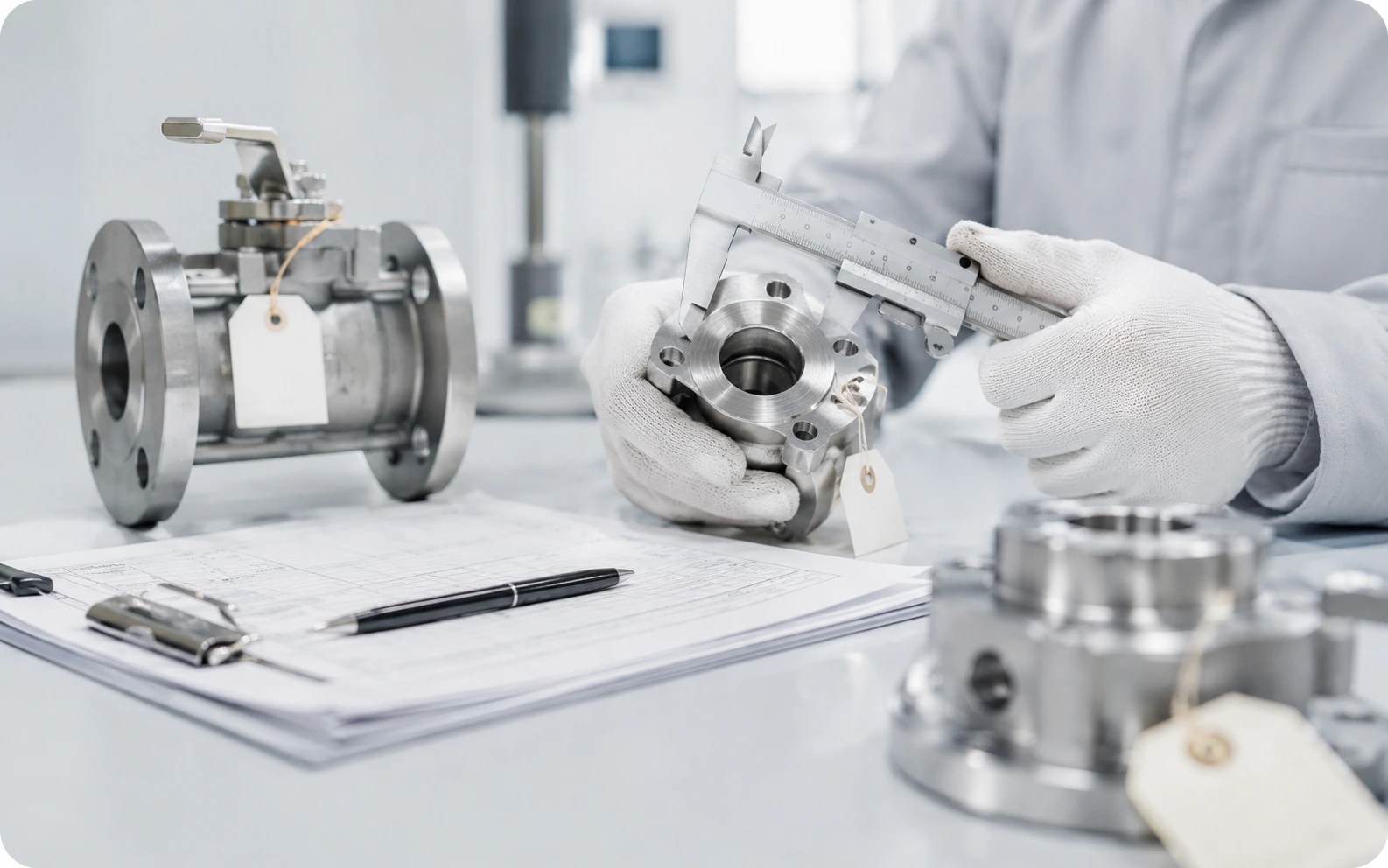 Stainless industrial flow-control equipment and quality components